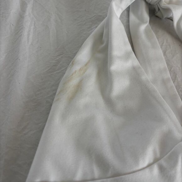 SHEIN Halter V-Neck Adjustable Medium Summer Basic Women's White Crop Top Tank - Picture 3 of 3